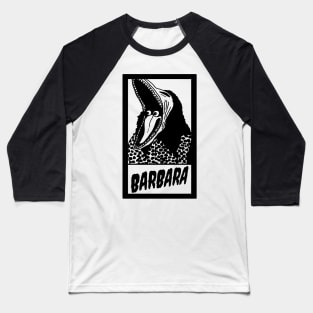 Barbara Dead Monster Halloween Spooky Horror Ghost Cult Vintage Retro 80's Baseball T-Shirt